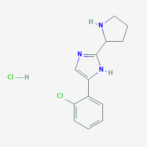 4-(2-chlorophenyl)-2-(pyrrolidin-2-yl)-1H-imidazole hydrochlorideͼƬ