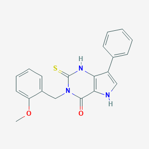 3-[(2-methoxyphenyl)methyl]-7-phenyl-2-sulfanylidene-1H,2H,3H,4H,5H-pyrrolo[3,2-d]pyrimidin-4-oneͼƬ