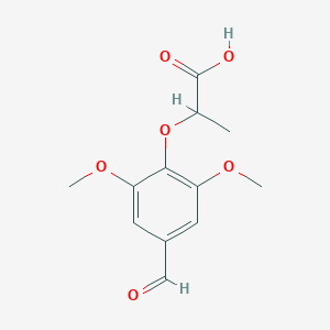 2-(4-Formyl-2,6-dimethoxyphenoxy)propanoic AcidͼƬ