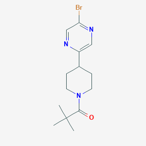 1-[4-(5-Bromo-pyrazin-2-yl)-piperidin-1-yl]-2,2-dimethyl-propan-1-oneͼƬ