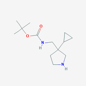 tert-butyl N-[(3-cyclopropylpyrrolidin-3-yl)methyl]carbamateͼƬ