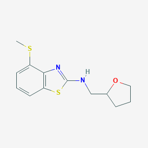 4-(methylthio)-N-(tetrahydrofuran-2-ylmethyl)-1,3-benzothiazol-2-amineͼƬ