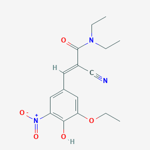 (2E)-2-Cyano-3-(3-ethoxy-4-hydroxy-5-nitrophenyl)-N,N-diethyl-2-propenamideͼƬ