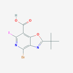 4-Bromo-2-(tert-butyl)-6-iodooxazolo[4,5-c]pyridine-7-carboxylic acidͼƬ