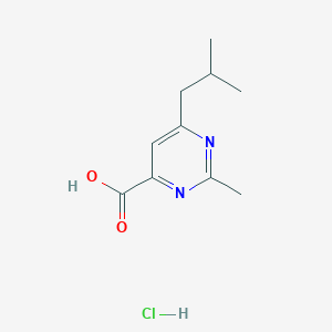 6-isobutyl-2-methyl-4-pyrimidinecarboxylic acid hydrochlorideͼƬ