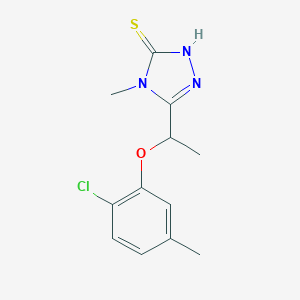 5-[1-(2-Chloro-5-methylphenoxy)ethyl]-4-methyl-4H-1,2,4-triazole-3-thiol图片