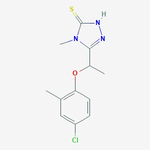 5-[1-(4-Chloro-2-methylphenoxy)ethyl]-4-methyl-4H-1,2,4-triazole-3-thiol图片