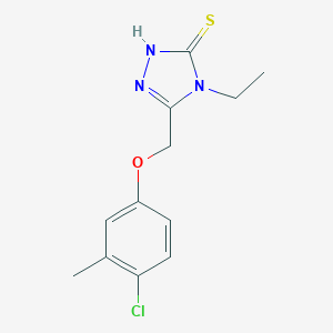 5-[(4-Chloro-3-methylphenoxy)methyl]-4-ethyl-4H-1,2,4-triazole-3-thiolͼƬ