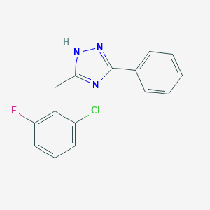 5-[(2-chloro-6-fluorophenyl)methyl]-3-phenyl-1H-1,2,4-triazoleͼƬ