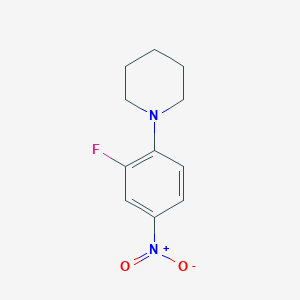 1-(2-氟-4-硝基苯基)哌啶图片