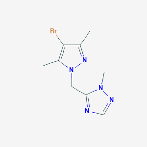 5-[(4-bromo-3,5-dimethyl-1H-pyrazol-1-yl)methyl]-1-methyl-1H-1,2,4-triazoleͼƬ