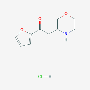 1-(furan-2-yl)-2-(morpholin-3-yl)ethan-1-one hydrochlorideͼƬ