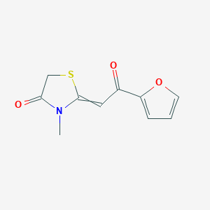 2-[2-(Furan-2-yl)-2-oxoethylidene]-3-methyl-1,3-thiazolidin-4-one图片