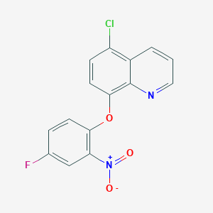 5-Chloro-8-(4-fluoro-2-nitrophenoxy)quinoline图片