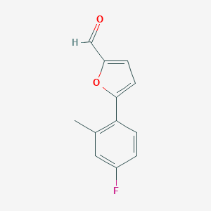 5-(4-Fluoro-2-methylphenyl)furan-2-carbaldehyde图片