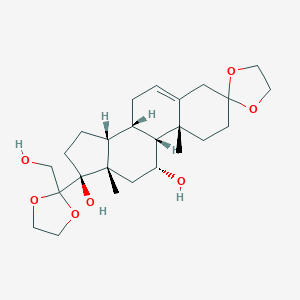 11,17,21-Trihydroxy-pregn-5-ene-3,20-dione 3,20-Diethylene KetalͼƬ