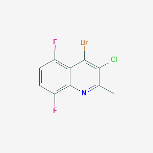 4-Bromo-3-chloro-5,8-difluoro-2-methylquinolineͼƬ