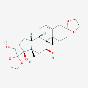 11,17,21-Trihydroxy-pregn-5-ene-3,20-dione 3,20-Diethylene KetalͼƬ