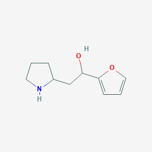 1-(furan-2-yl)-2-(pyrrolidin-2-yl)ethan-1-ol图片