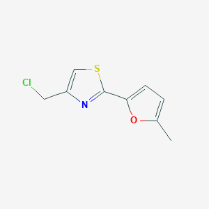 4-(Chloromethyl)-2-(5-methylfuran-2-yl)-1,3-thiazoleͼƬ