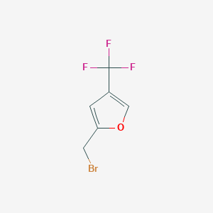 2-(Bromomethyl)-4-(trifluoromethyl)furanͼƬ