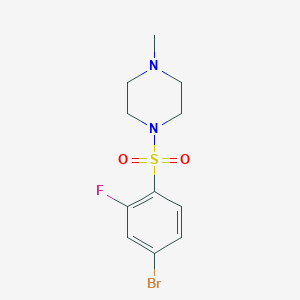 1-((4-Bromo-2-fluorophenyl)sulfonyl)-4-methylpiperazineͼƬ