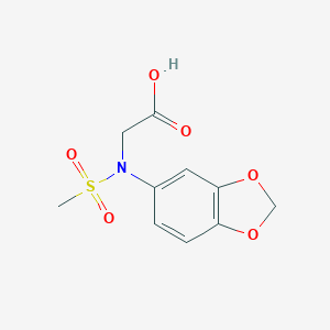 N-1,3-Benzodioxol-5-yl-N-(methylsulfonyl)glycine图片