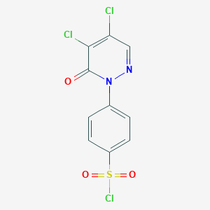 4-(4,5-dichloro-6-oxopyridazin-1(6H)-yl)benzenesulfonyl chlorideͼƬ