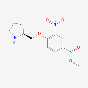 Methyl 3-nitro-4-[[(2S)-pyrrolidin-2-yl]methoxy]benzoateͼƬ