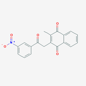 2-Methyl-3-[2-(3-nitrophenyl)-2-oxoethyl]naphthoquinoneͼƬ