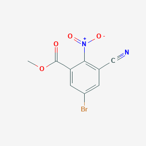 Methyl 5-bromo-3-cyano-2-nitrobenzoateͼƬ