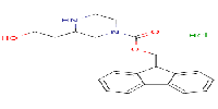 9H-fluoren-9-ylmethyl3-(2-hydroxyethyl)piperazine-1-carboxylatehydrochlorideͼƬ