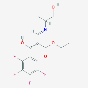 2,3,4,5-Tetrafluoro--[[[(1S)-2-hydroxy-1-methylethyl]amino]methylene]--oxo-benzenepropanoic Acid Ethyl EsterͼƬ