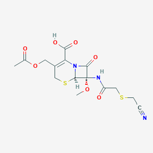 7-[[[(Cyanomethyl)thio]acetyl]amino]-7-methoxy Cephalosporanic AcidͼƬ