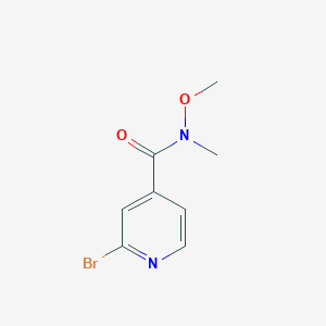 2-BROMO-N-METHOXY-N-METHYLPYRIDINE-4-CARBOXAMIDEͼƬ