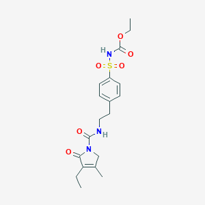 [4-[2-[[(3-Ethyl-2,5-dihydro-4-methyl-2-oxo-1H-pyrrol-1-yl)carbonyl]amino]ethyl]phenyl]sulfonyl]carbamic Acid Ethyl EsterͼƬ