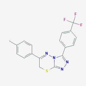 6-(4-methylphenyl)-3-[4-(trifluoromethyl)phenyl]-7H-[1,2,4]triazolo[3,4-b][1,3,4]thiadiazine图片