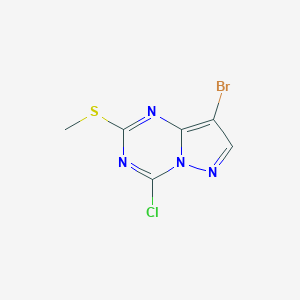 8-bromo-4-chloro-2-(methylsulfanyl)pyrazolo[1,5-a][1,3,5]triazineͼƬ