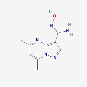 N'-hydroxy-5,7-dimethylpyrazolo[1,5-a]pyrimidine-3-carboximidamideͼƬ