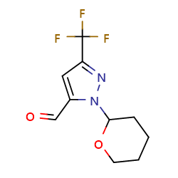 1-(oxan-2-yl)-3-(trifluoromethyl)-1H-pyrazole-5-carbaldehydeͼƬ