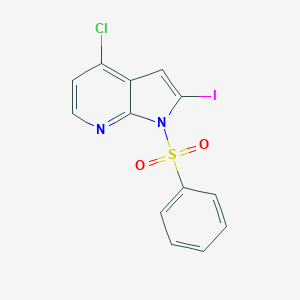 1-(benzenesulfonyl)-4-chloro-2-iodo-1H-pyrrolo[2,3-b]pyridineͼƬ