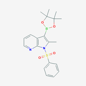 1-(benzenesulfonyl)-2-methyl-3-(tetramethyl-1,3,2-dioxaborolan-2-yl)-1H-pyrrolo[2,3-b]pyridineͼƬ