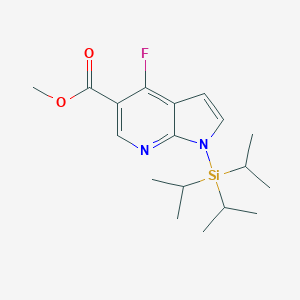 methyl4-fluoro-1-[tris(propan-2-yl)silyl]-1H-pyrrolo[2,3-b]pyridine-5-carboxylateͼƬ