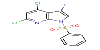 1-(benzenesulfonyl)-4,6-dichloro-3-iodo-1H-pyrrolo[2,3-b]pyridineͼƬ