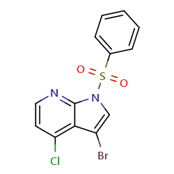 1-(benzenesulfonyl)-3-bromo-4-chloro-1H-pyrrolo[2,3-b]pyridineͼƬ