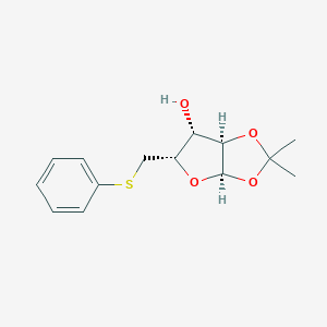 (3AR,5S,6R,6aR)-2,2-Dimethyl-5-[(phenylsulfanyl)methyl]-tetrahydro-2H-furo[2,3-d][1,3]dioxol-6-olͼƬ