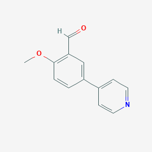 2-Methoxy-5-(pyridin-4-yl)benzaldehyde图片