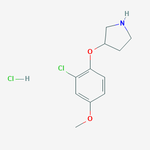 2-Chloro-4-methoxyphenyl 3-pyrrolidinyl etherhydrochlorideͼƬ