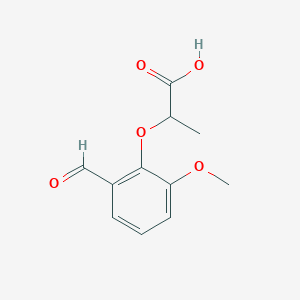 2-(2-Formyl-6-methoxyphenoxy)propanoic AcidͼƬ