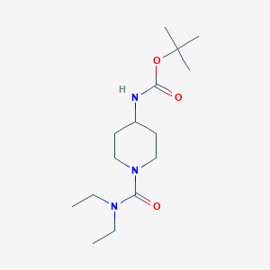 tert-Butyl 1-(diethylcarbamoyl)piperidin-4-ylcarbamateͼƬ